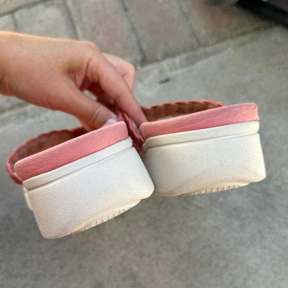 Vionic Kenji Platform Braided Thong  Flip Flop Sandal pink Size USA 9.5 - Picture 6 of 7